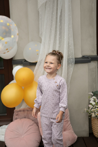 Charlotte Spodnie niemowlęce Pinokio - fiolet