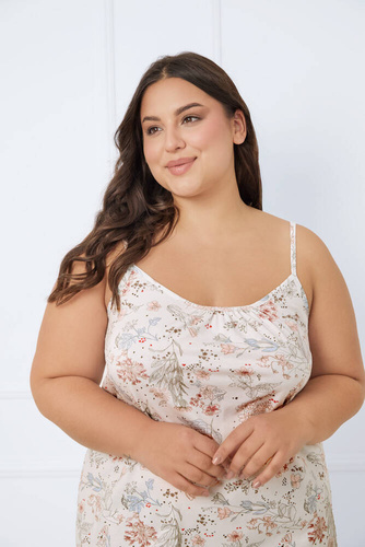 Solita koszula damska, wąskie ramiączko Italian Fashion - druk 