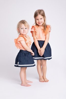 169032 Body z krótkim rękawem "Mix" Nicol - łosoś