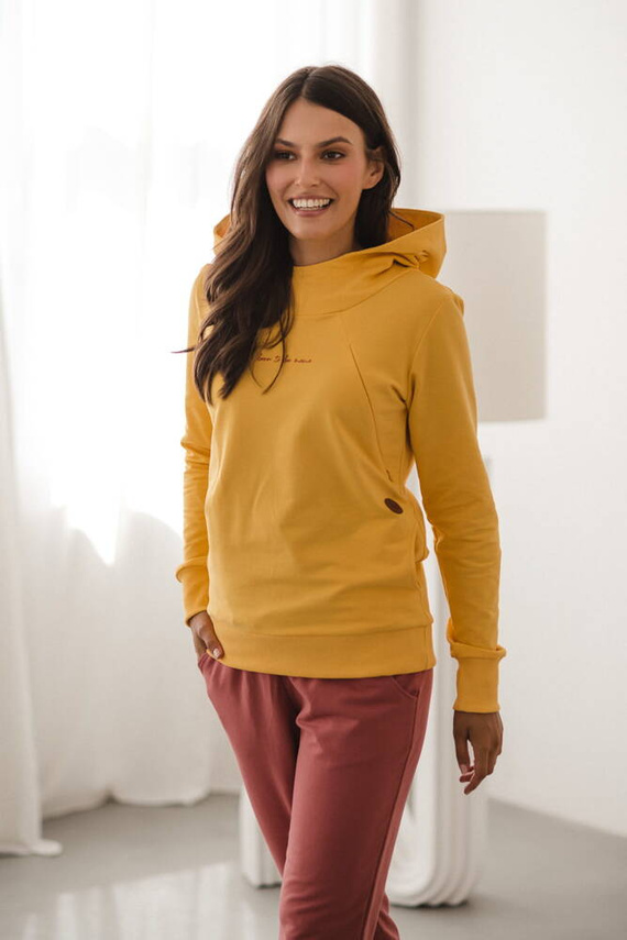 Milk Please bluza do karmienia Milk&Love z kapturem banana