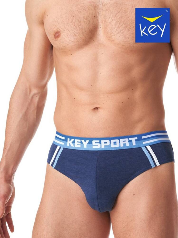 MPP 187 Slipy męskie 2-pak Key- jeans granatowy