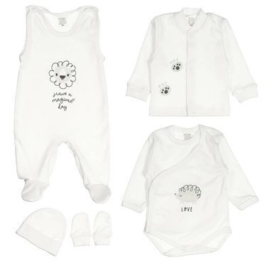 Wyprawka niemowlęca Małe Zwierzątka Martex biały