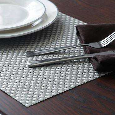 Romano Podkładka na stół wodoodporna Spod Igły i Nitki srebrny