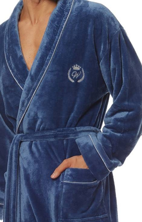 2111 Luca Szlafrok Męski L&L - navy