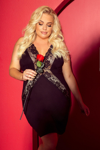 879 Agnes Koszula nocna Forex - czarny