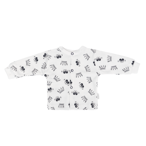 WP404 "Korona" Wyprawka niemowlęca Mamatti biało-czarne