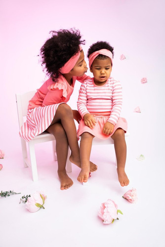 175103 Body z długim rękawem "Alice" Nicol - koralowy