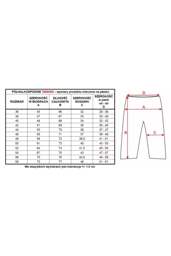 6291 Tamara półhalkospodnie damskie Mewa beżowy