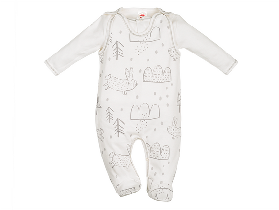 01202 Komplet śpioch + kaftan "ORGANIC FOREST" Makoma 