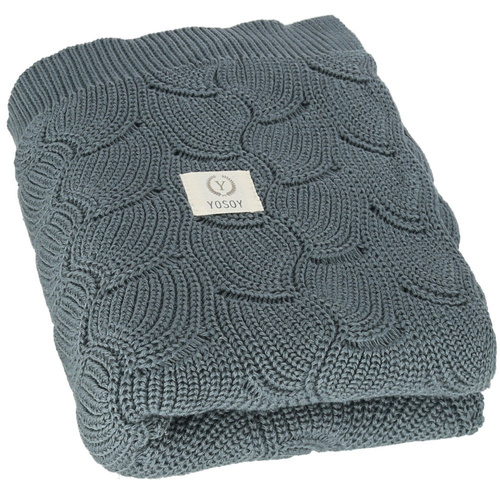 WAVES Kocyk eco cotton Yosoy Petrol