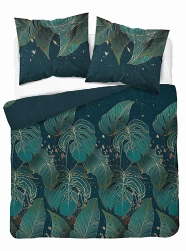 4978 B Pościel z mikrofibry liście Detexpol zielony