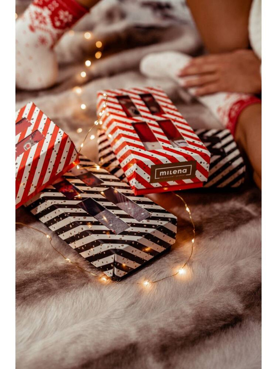 0828.008 Zestaw Świąteczny Skarpety Męskie Milena - kolor 01