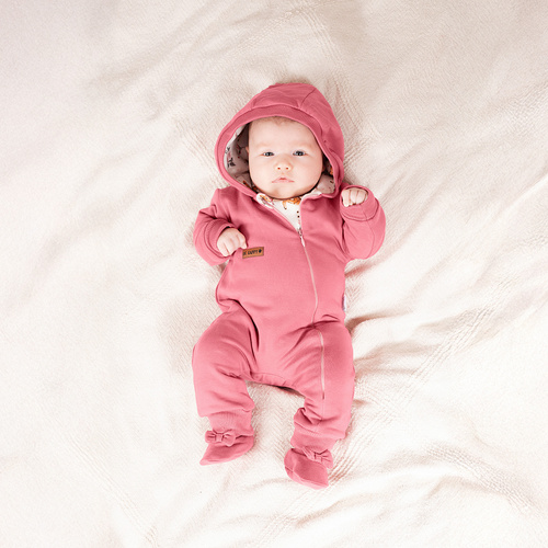 216267 Lala Butki dresowe Nicol – różowe buciki niemowlęce z kokardką, rozmiar 56-68