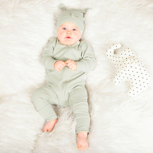 208032 Lizy Pajacyk niemowlęcy Nicol - oliwkowy