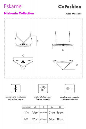 Eskarne CF 90461 Biustonosz + figi CoFashion Marc Massimo 