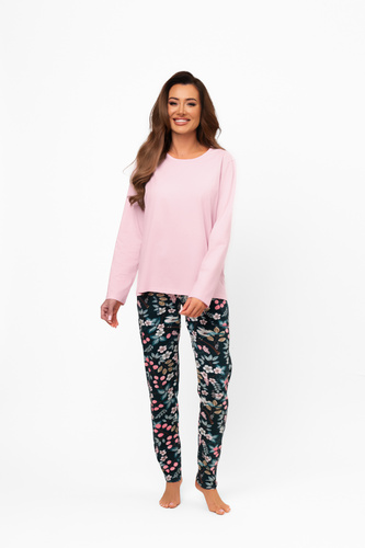 Piżama damska bawełniana Marisal – długi rękaw, długie spodnie Italian Fashion  