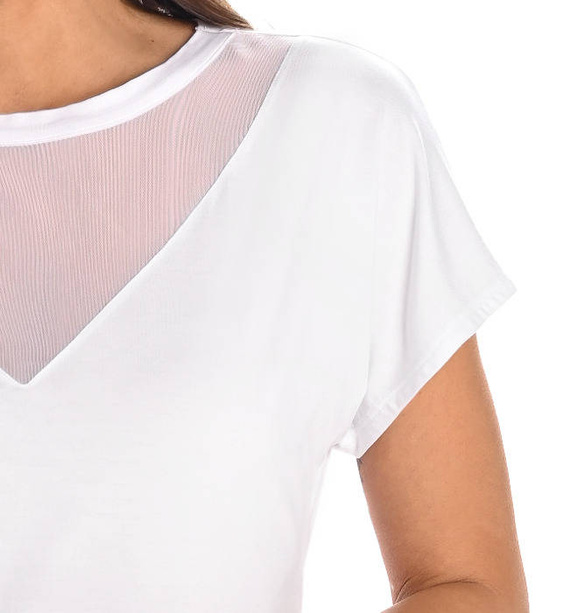 219201 Cora Bluzka damska bambusowa Teyli - biały