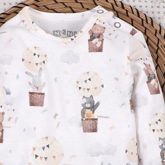 ABN-5653 Body niemowlęce Balloon Friends Nini 100% bawełna organiczna Polska