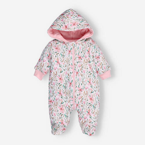 Pink Flowers Kombinezon z bawełny organicznej Nini