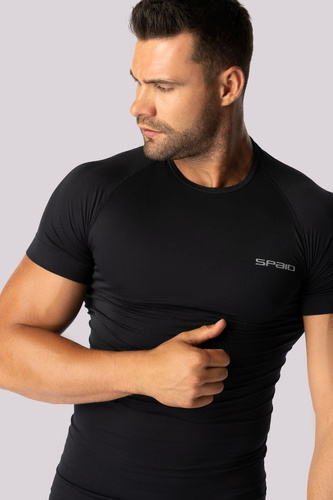 Alpha Bluzka termoaktywna męska krótki rękaw Spaio black