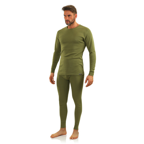 114 Kalesony męskie bawełniane Sesto Senso - oliwkowy 