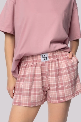 Joy shortsleeve Piżama damska Mona rose pink
