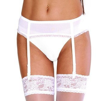 857 Jolie Pas do pończoch Forex - biały