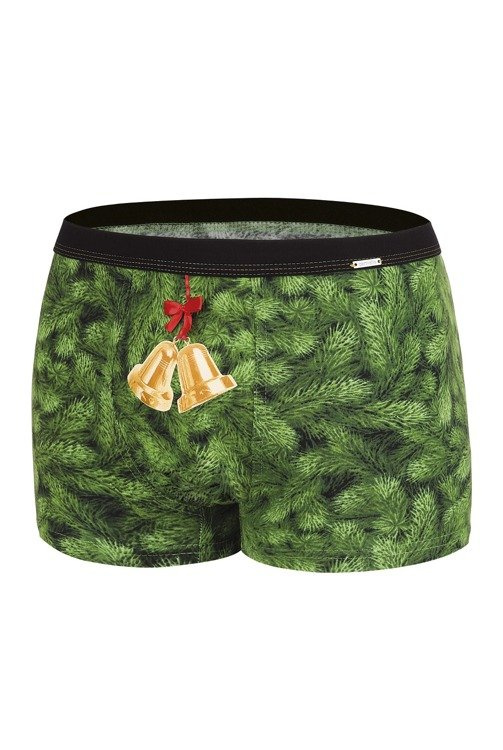 007/52 Bells Merry Christmas Bokserki męskie Cornette -zielony