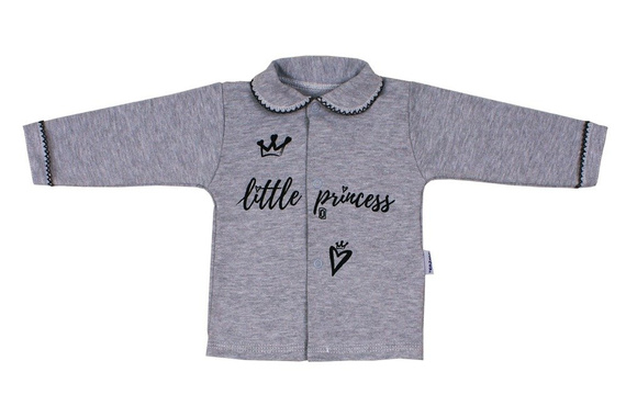 Kaftanik "LITTLE PRINCESS" Terjan szary