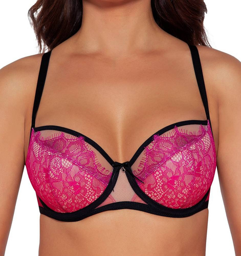 2032 Biustonosz semi soft Półusztywniany Ava - różowy