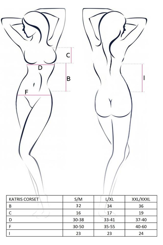 Katriss Corset gorset damski Passion czarny