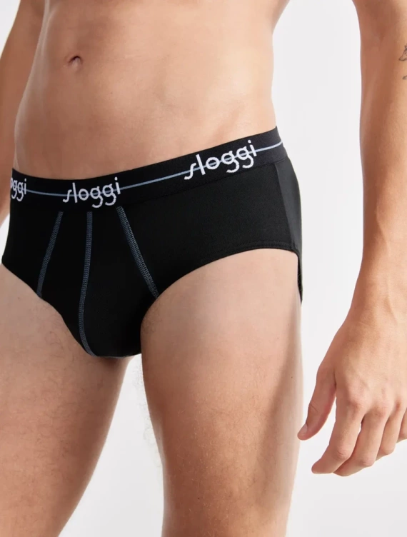 Men Start Midi C2P box Slipy męskie 2-pak Sloggi- black