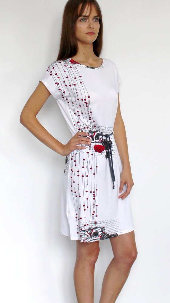 427 Alejandra II Koszula nocna Forex - biały