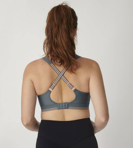 Biustonosz sportowy bez fiszbin Triaction extreme lite - grey