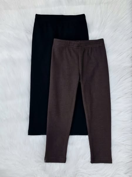 Rozalia legginsy prążek Bambarillo czekoladowy – prążkowana dzianina, bawełna z elastanem