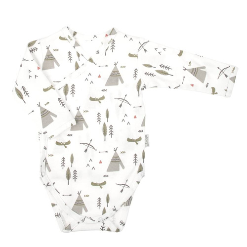 206096 Bruno Kopertowe Body z długim rękawem Nicol 