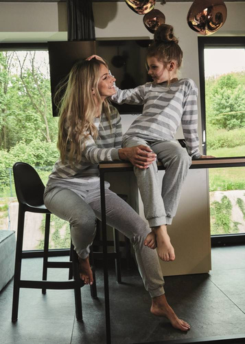 948/173 Molly Piżama dziewczęca Cornette szary