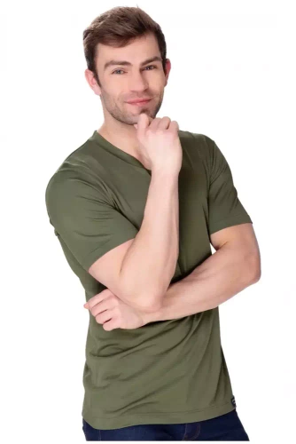 6087 Koszulka t-shirt Caro James Bradley oliwkowy