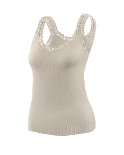 Podkoszulka damska Sesto Senso 6109 koronka bezszwowa dopasowana sabia