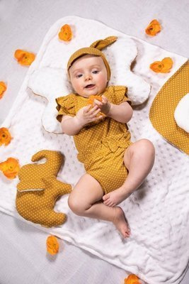 176087 Bloomers bawełniany "Michalina" Nicol - musztardowy