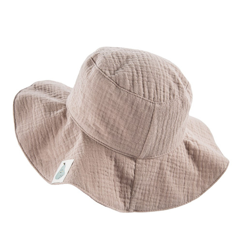 Pearfect kapelusz muślinowy dla dziecka Eevi- beżowy