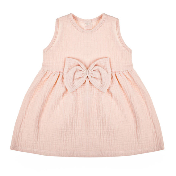 207022 Muślin Sukienka na ramiączkach Nicol - pudrowy róż