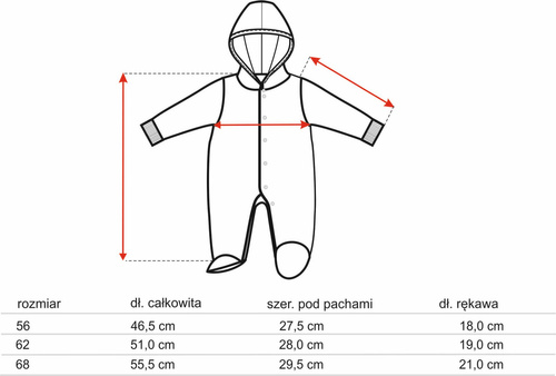 ABN-5617 Kombinezon niemowlęcy Little Dreamers Nini z bawełny organicznej – ciepły, ekologiczny, bezpieczny
