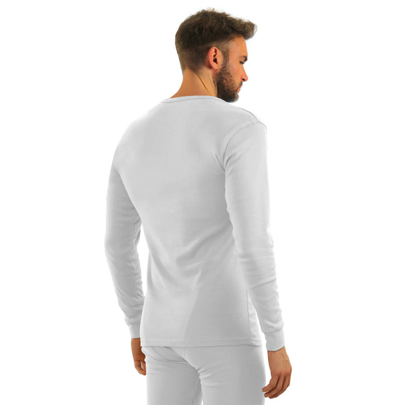 111 Podkoszulek bawełniany z długim rękawem Sesto Senso- biały 