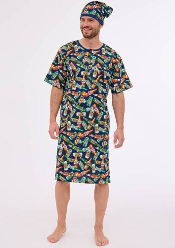 109/29 Beer Koszula męska Cornette granatowy