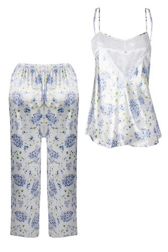 Flowers Komplet Damski Piżama DKaren - DK-KC 3 biały