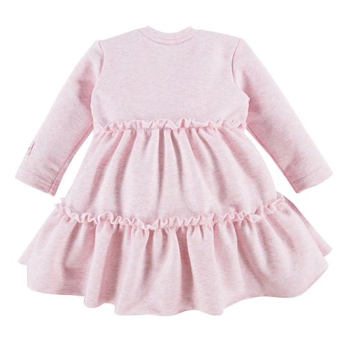 Ceremony Sukienka niemowlęca z falbankami Eevi - róż melange