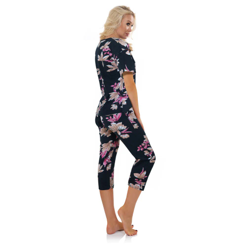 2594/10 Piżama damska Sesto Senso granatowy