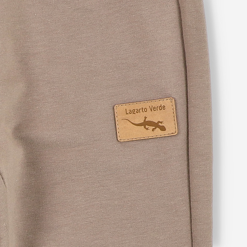 KAR-0040/BRA Spodnie dresowe dla chłopca Lagarto Verde - brązowy