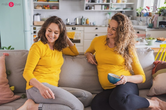 Milk Shirt bluzka ciążowa i do karmienia Milk&Love mango mohito